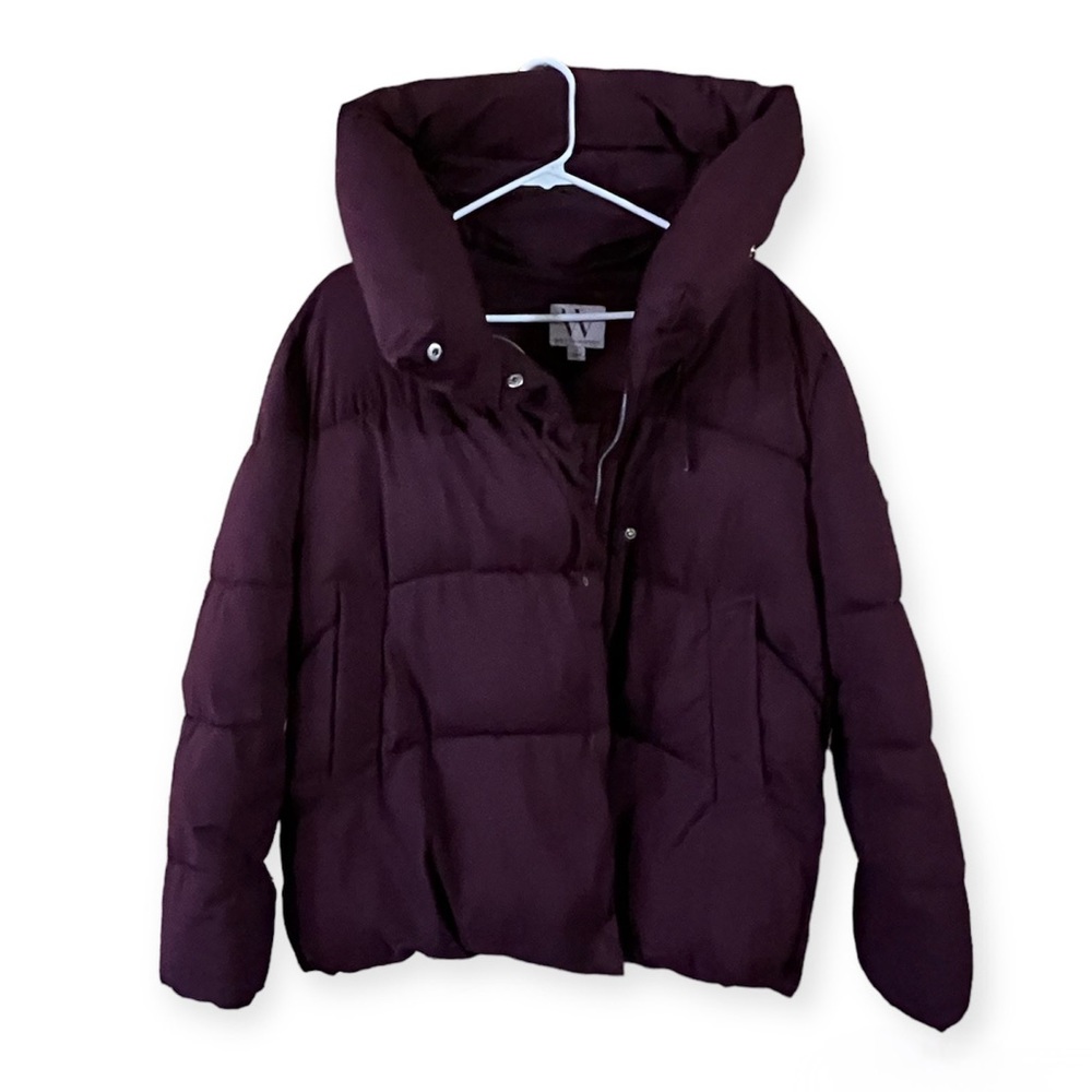 Worthington Winter Puffer Coat in Plum/ Burgundy